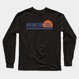 703 Arlington Virginia Area Code Long Sleeve T-Shirt